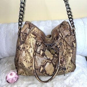 Michael Kors snake print Large Tote Hamilton